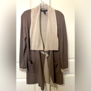 INC  International Concepts Women’s  Brown/ Tan Knit Cardigan Small